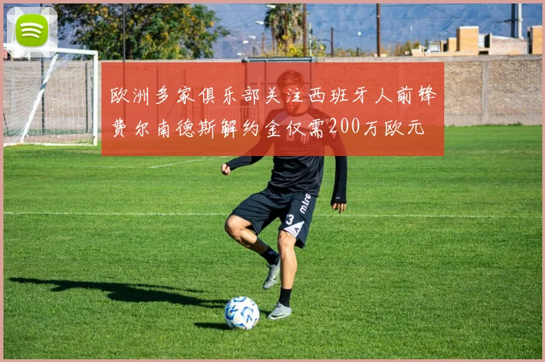 欧洲多家俱乐部关注西班牙人前锋费尔南德斯解约金仅需200万欧元